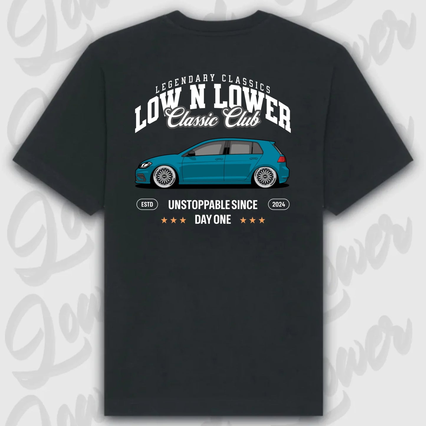 T-Shirt Personalisiert Schwarz, VW, BMW, Mercedes, Audi