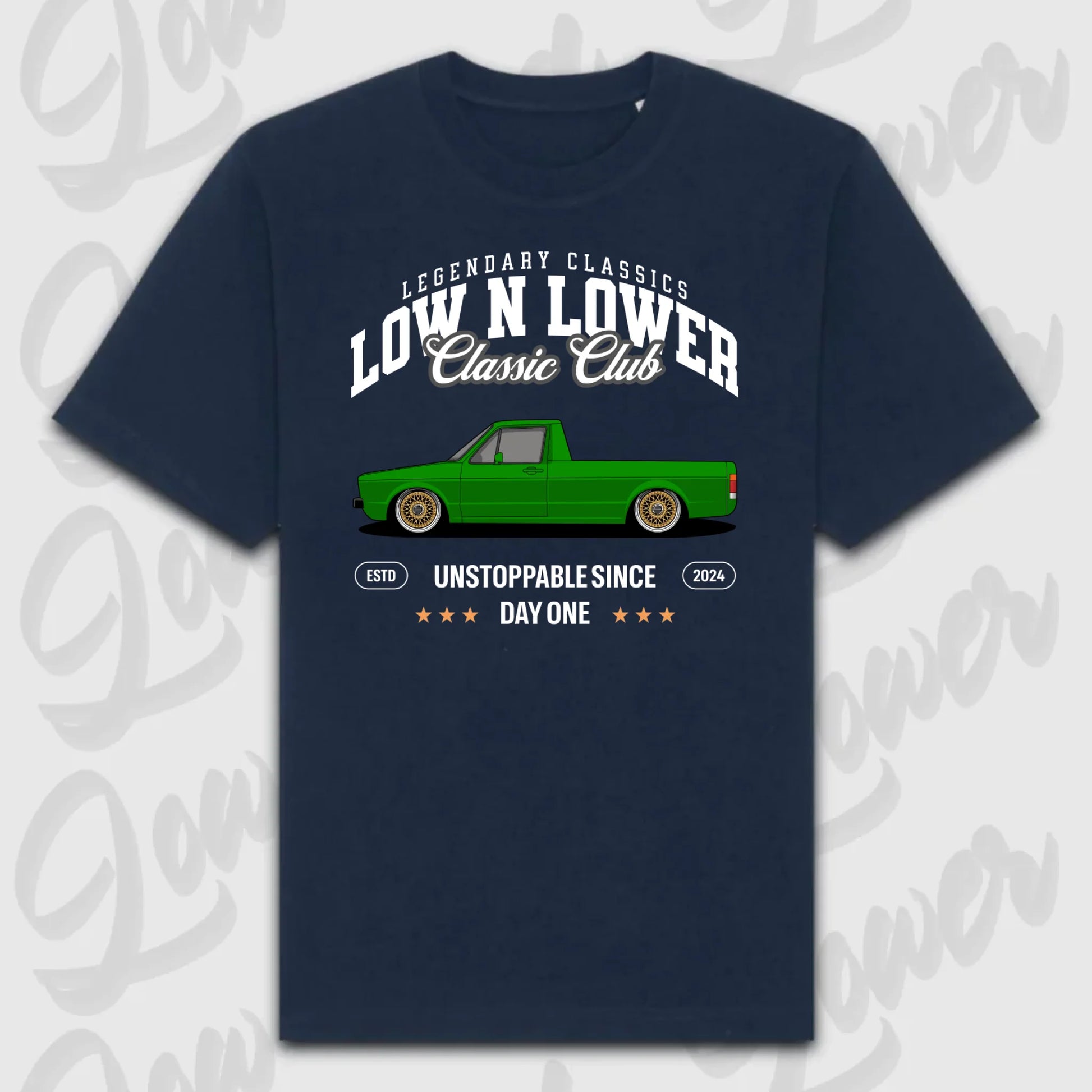 T-Shirt Personalisiert blau, VW, BMW, Mercedes, Audi