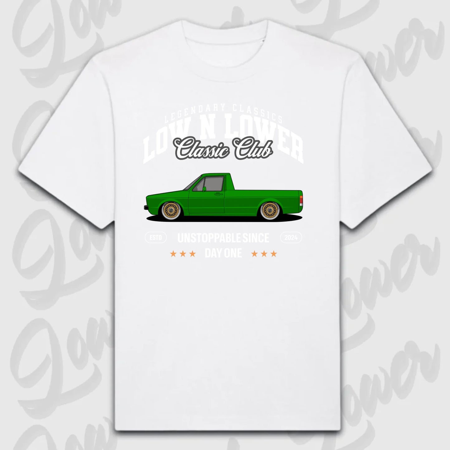 T-Shirt Personalisiert weiß, VW, BMW, Mercedes, Audi