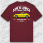 T-Shirt Tuning Cars, Personalisiert Rot Rückseite, VW, B
