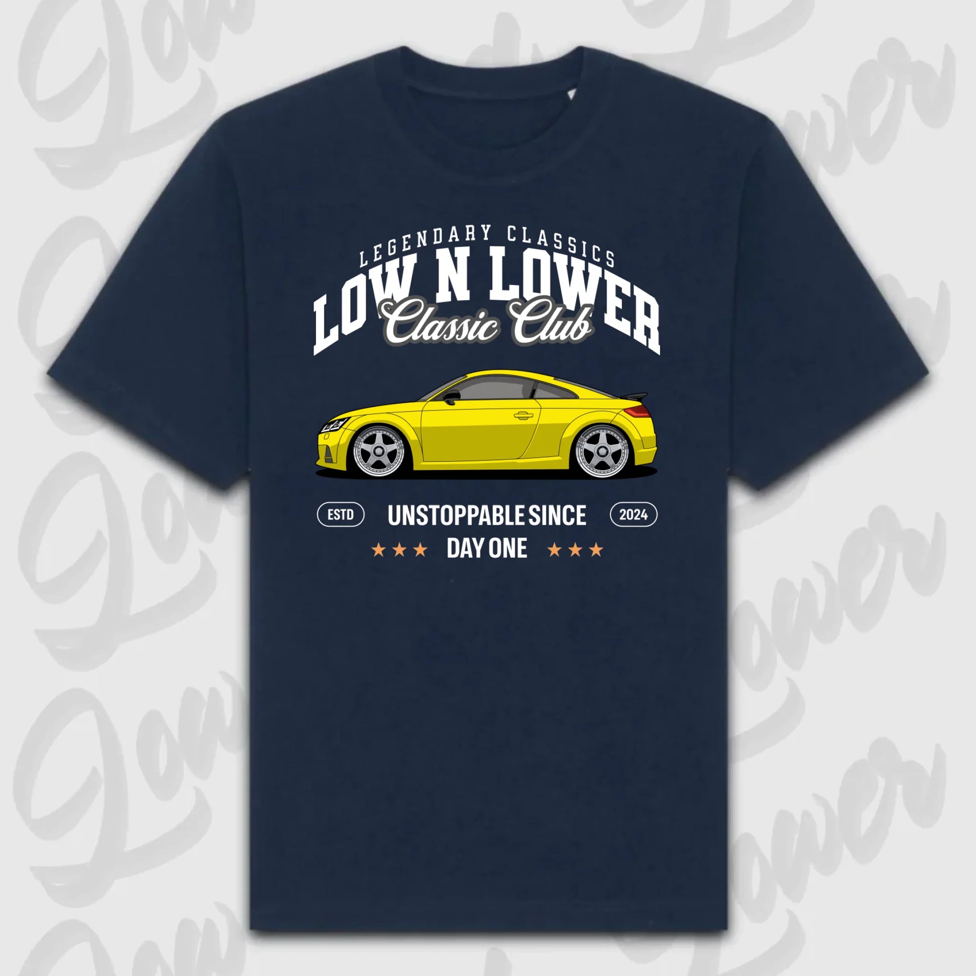 T-Shirt Personalisiert blau, VW, BMW, Mercedes, Audi