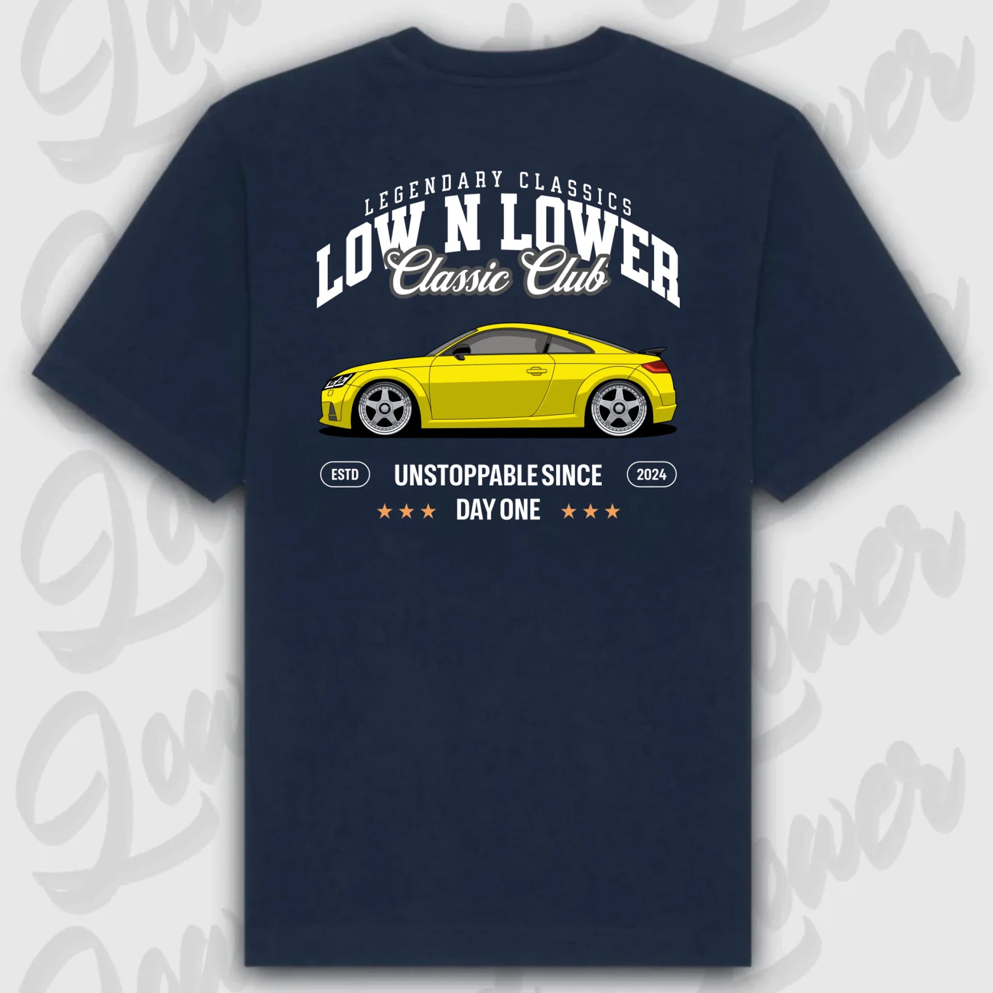 T-Shirt Personalisiert blau, VW, BMW, Mercedes, Audi