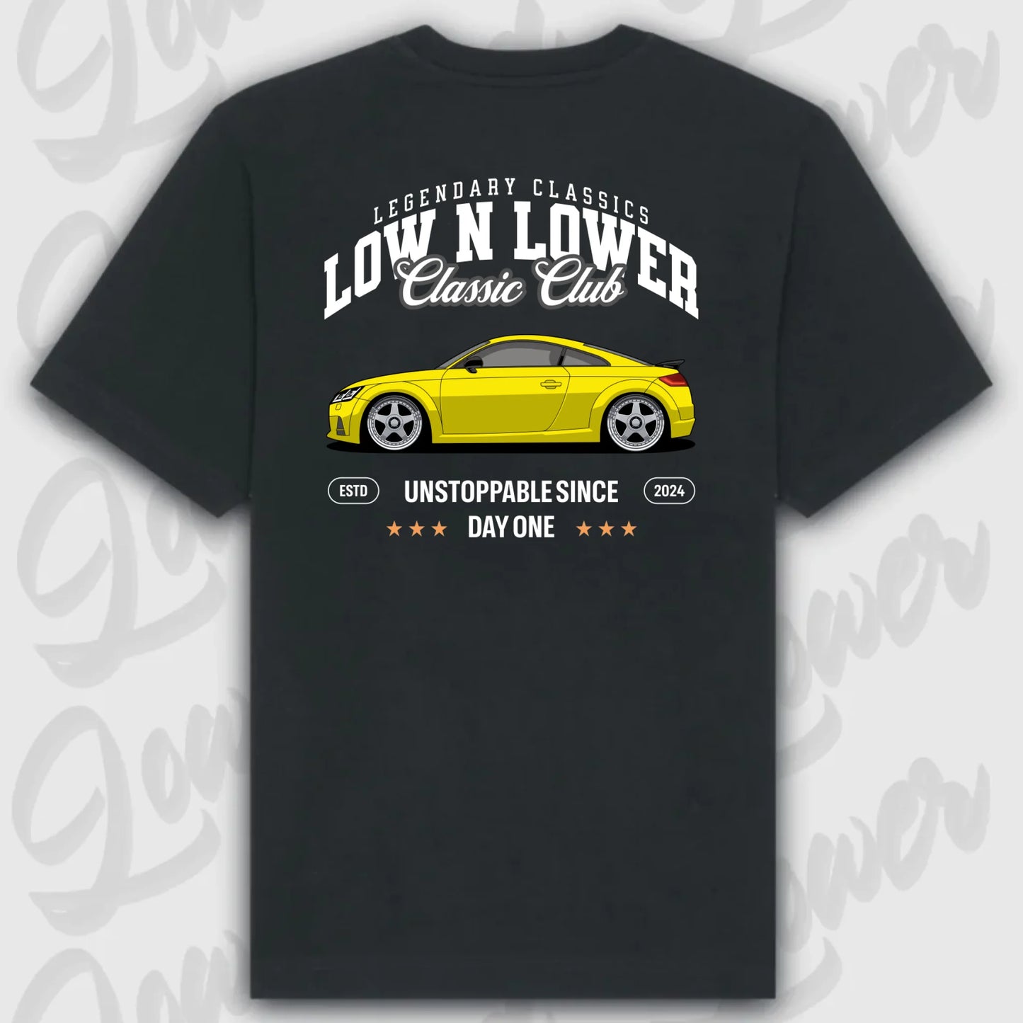 T-Shirt Personalisiert Schwarz, VW, BMW, Mercedes, Audi
