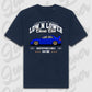 T-Shirt Personalisiert blau, VW, BMW, Mercedes, Audi