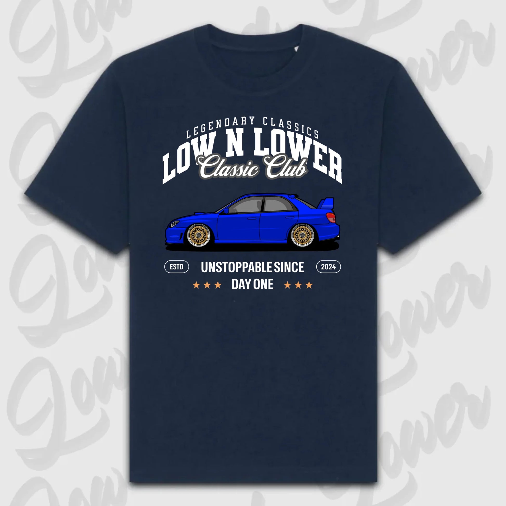 T-Shirt Personalisiert blau, VW, BMW, Mercedes, Audi