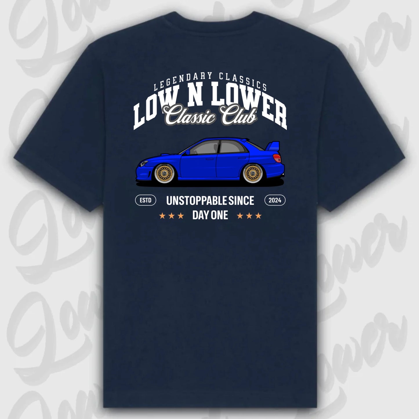 T-Shirt Personalisiert blau, VW, BMW, Mercedes, Audi