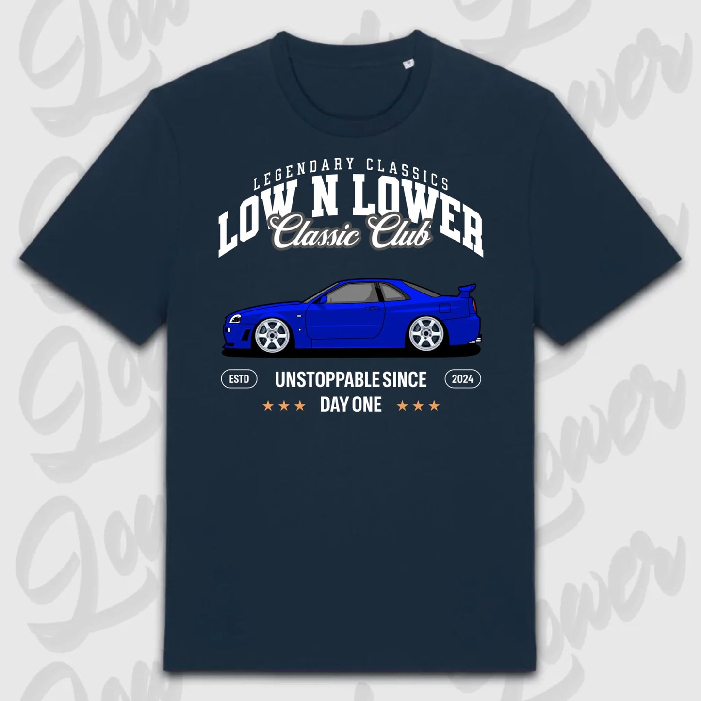 T-Shirt Tuning Cars, Personalisiert Blau, VW, BMW, Audi, Mercedes, Autos