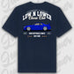 T-Shirt Tuning Cars, Personalisiert Blau Rückseite, VW, B