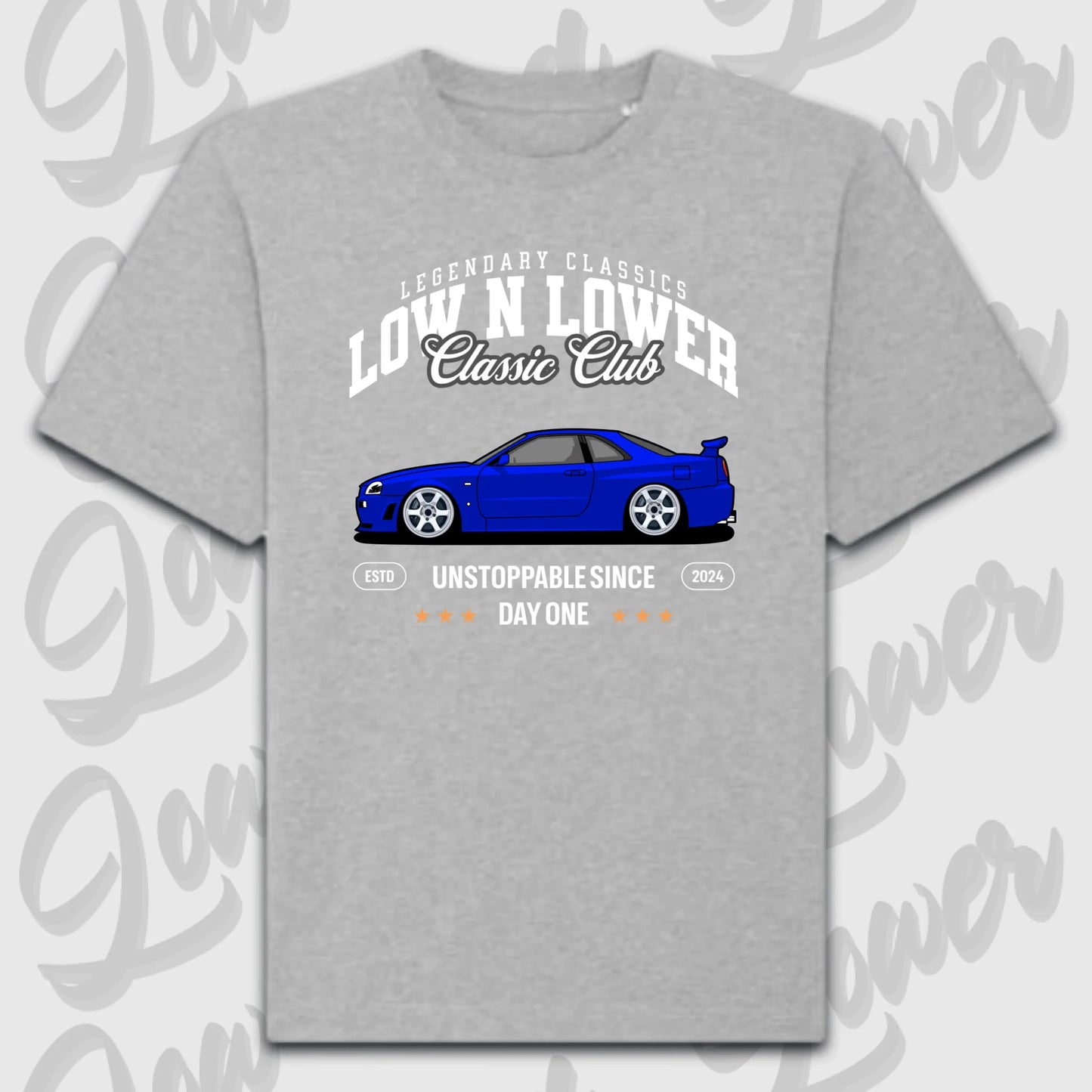 T-Shirt Personalisiert grau, VW, BMW, Mercedes, Audi
