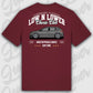 T-Shirt Tuning Cars, Personalisiert Rot Rückseite, VW, B