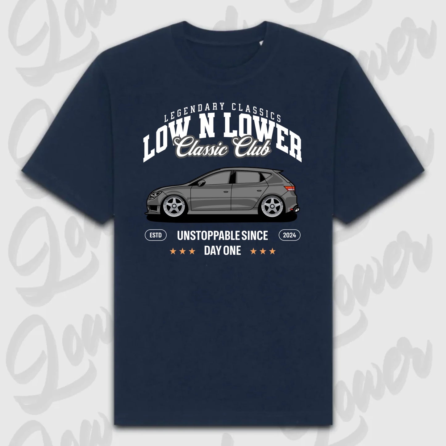 T-Shirt Personalisiert blau, VW, BMW, Mercedes, Audi