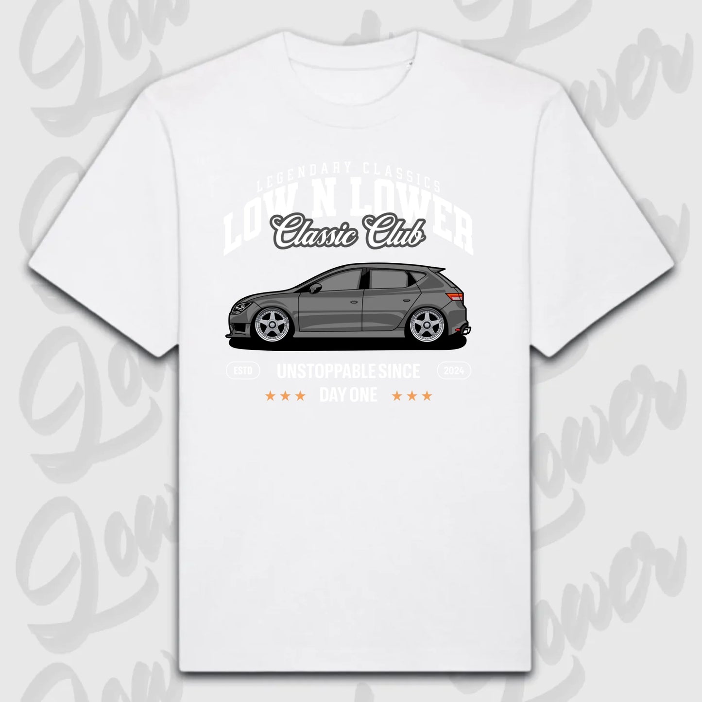 T-Shirt Personalisiert weiß, VW, BMW, Mercedes, Audi