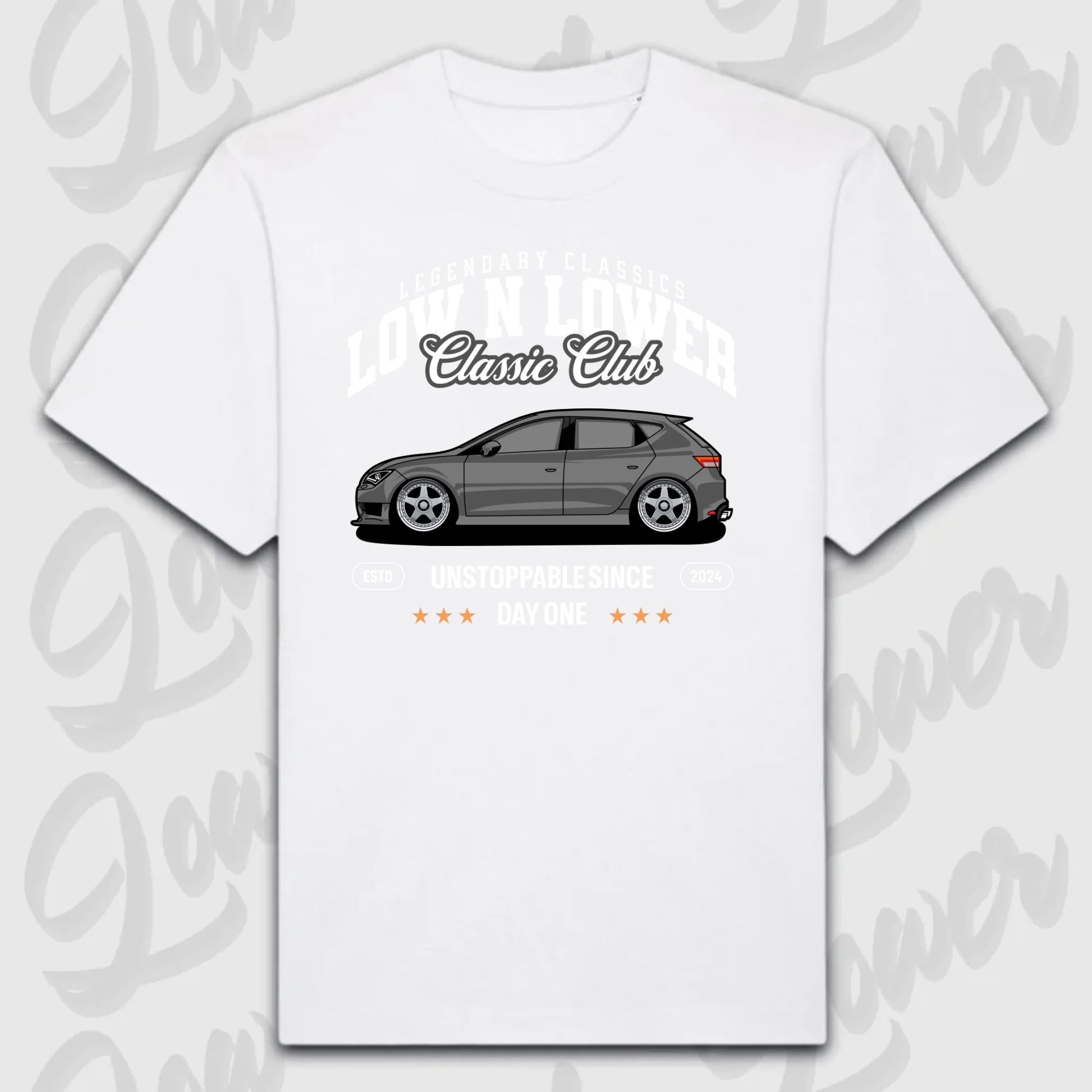 T-Shirt Personalisiert weiß, VW, BMW, Mercedes, Audi