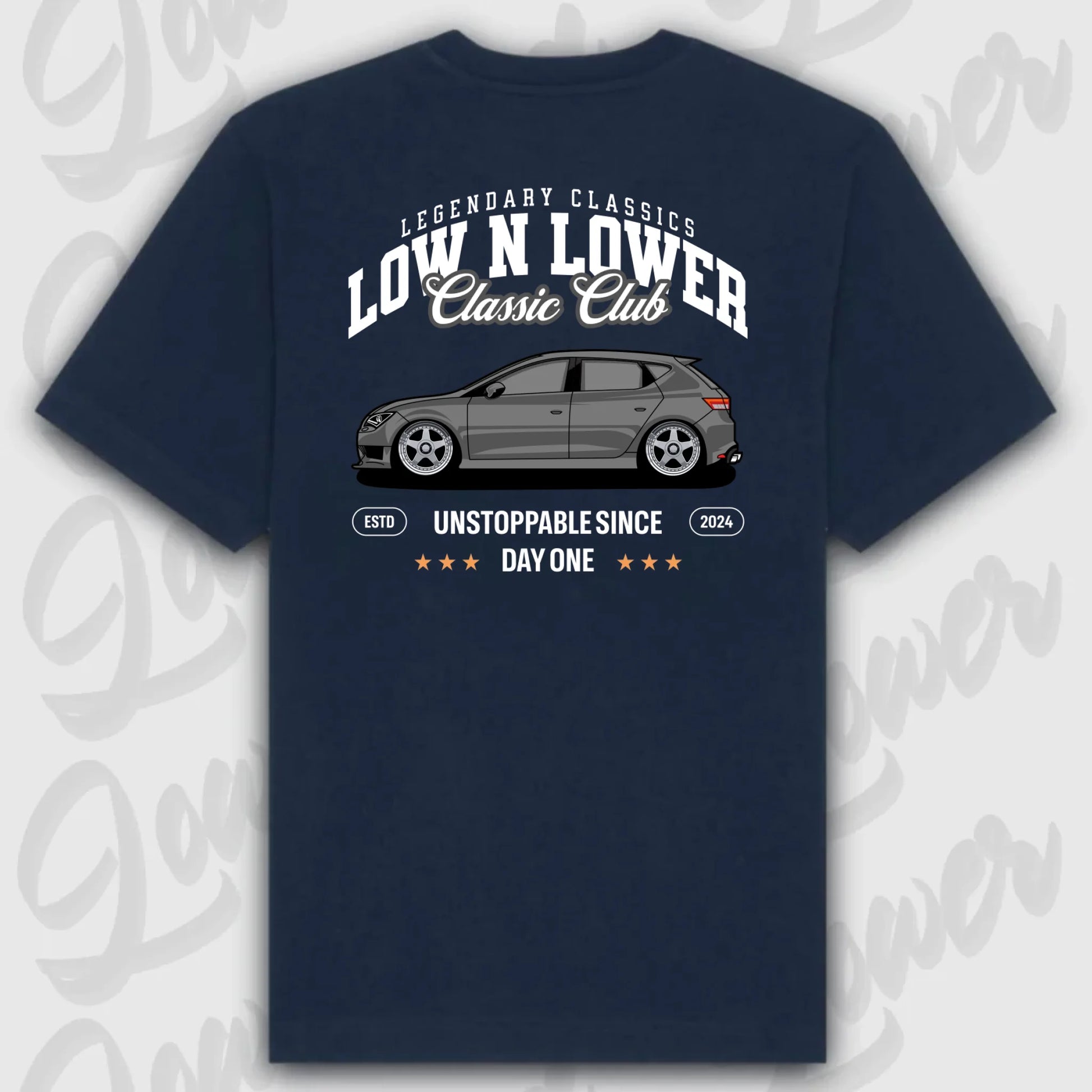 T-Shirt Personalisiert blau, VW, BMW, Mercedes, Audi