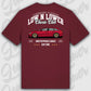 T-Shirt Tuning Cars, Personalisiert Rot Rückseite, VW, B
