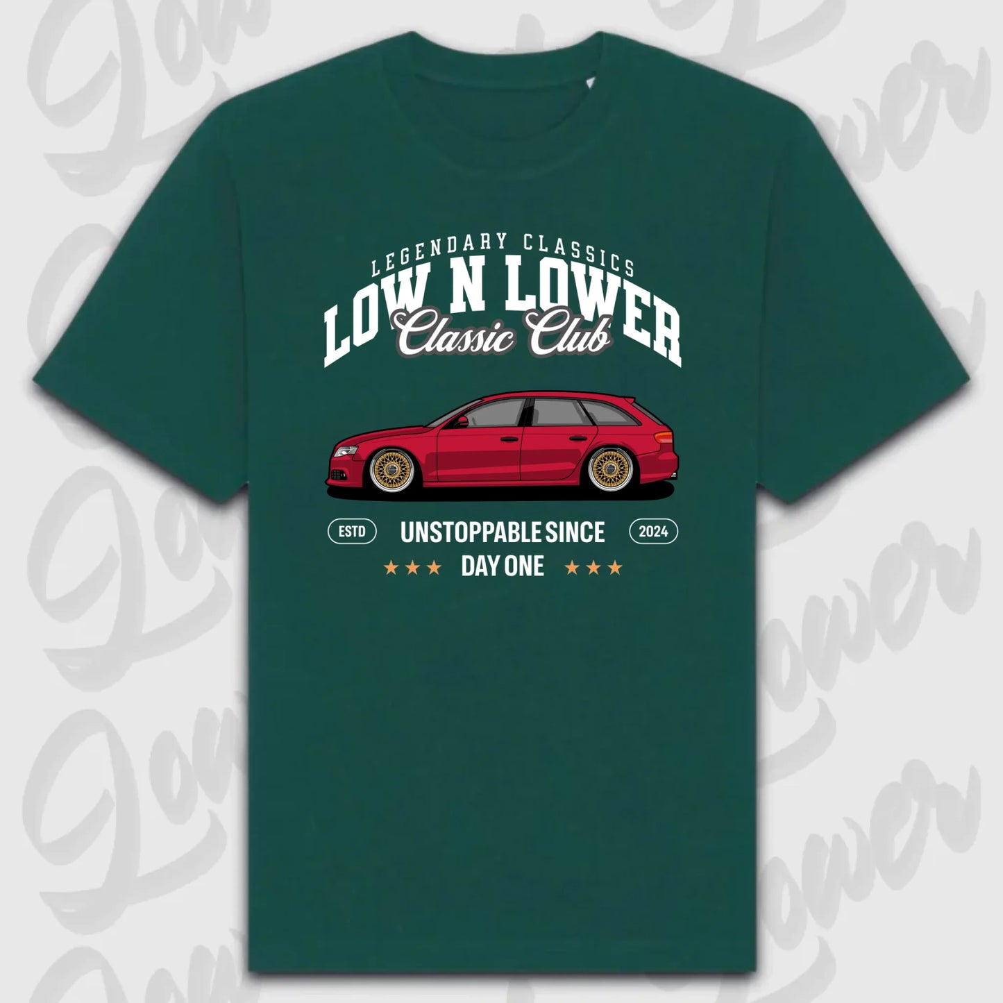 T-Shirt Personalisiert grün, VW, BMW, Mercedes, Audi