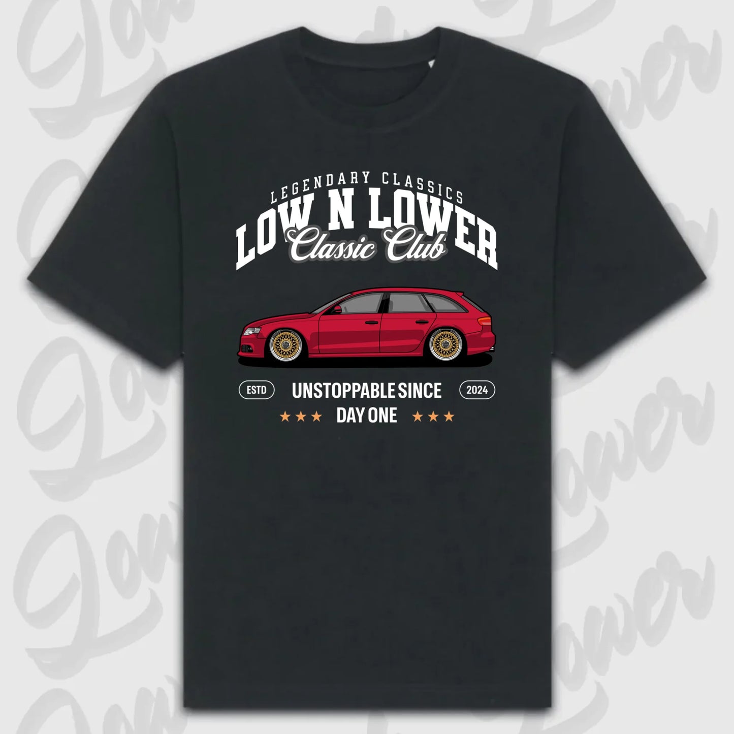 T-Shirt Personalisiert Schwarz, VW, BMW, Mercedes, Audi
