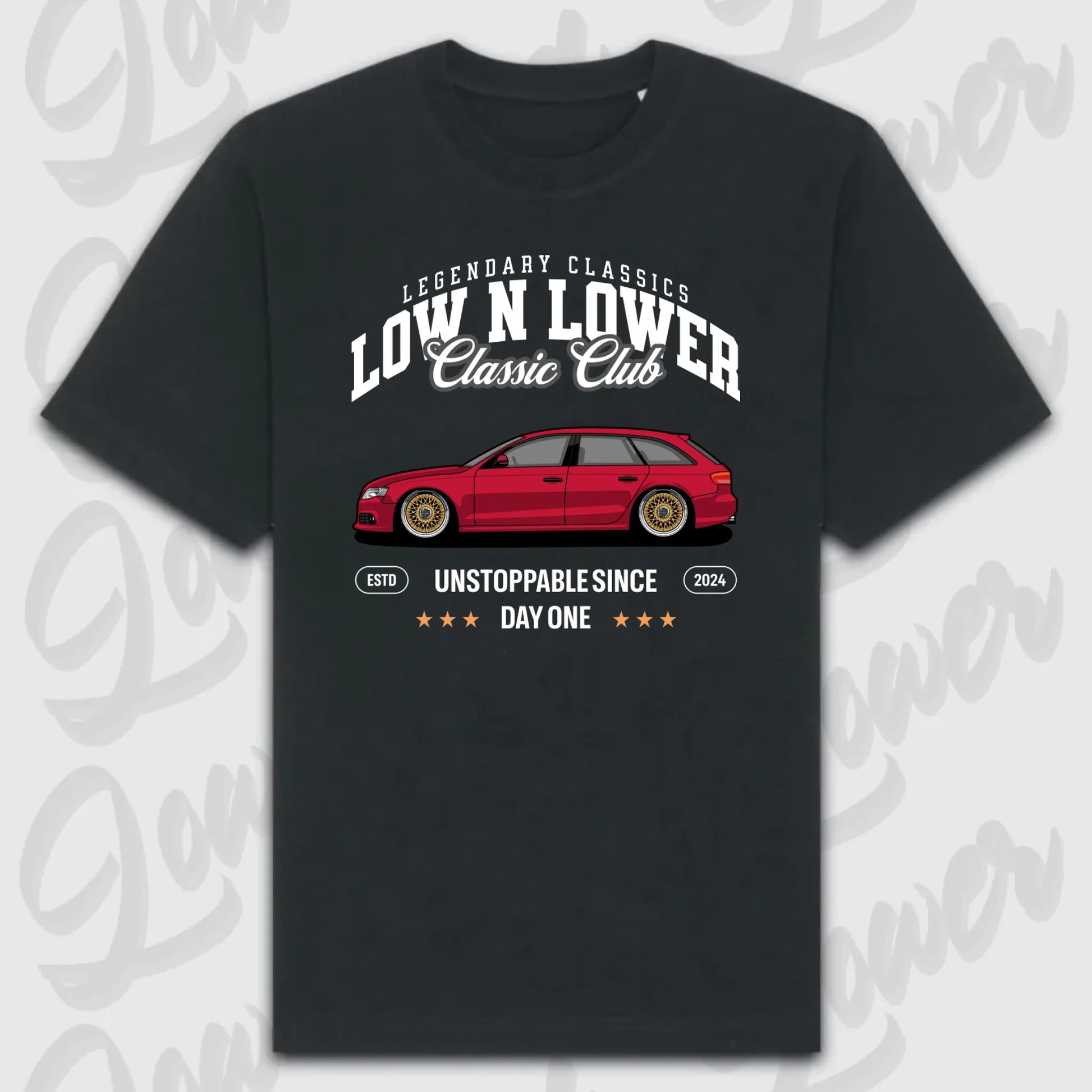 T-Shirt Personalisiert Schwarz, VW, BMW, Mercedes, Audi