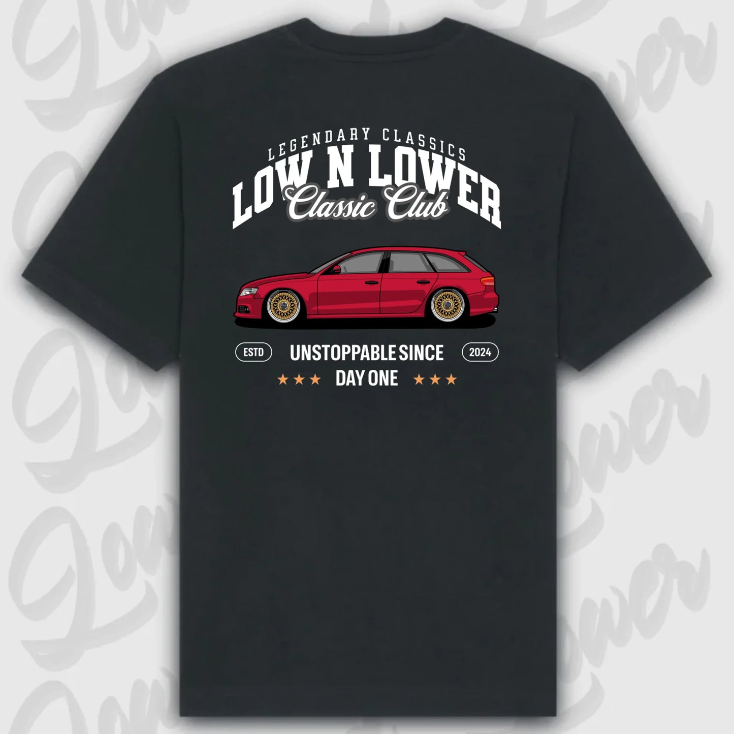 T-Shirt Personalisiert Schwarz, VW, BMW, Mercedes, Audi