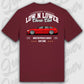 T-Shirt Tuning Cars, Personalisiert Rot Rückseite, VW, B