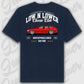 T-Shirt Tuning Cars, Personalisiert Blau Rückseite, VW, B