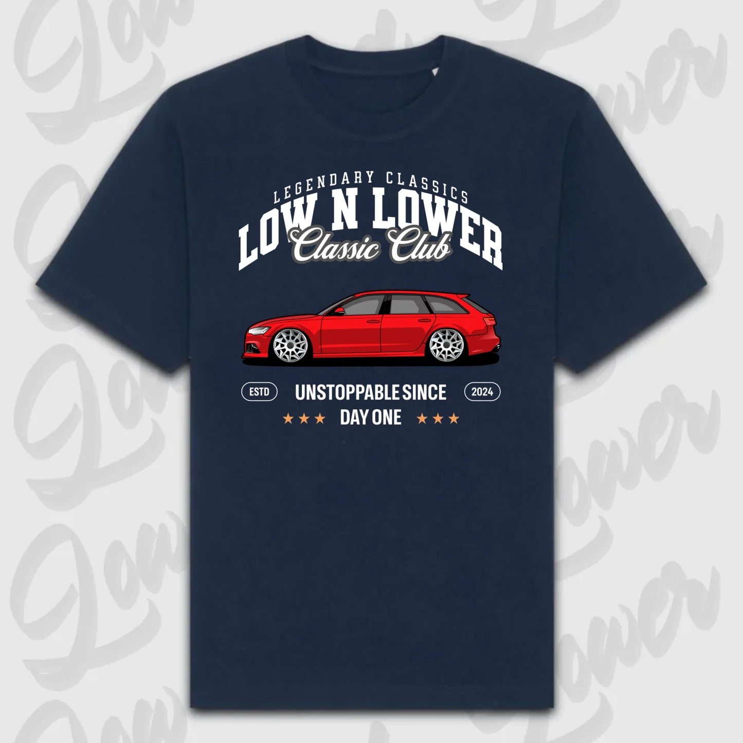 T-Shirt Personalisiert blau, VW, BMW, Mercedes, Audi