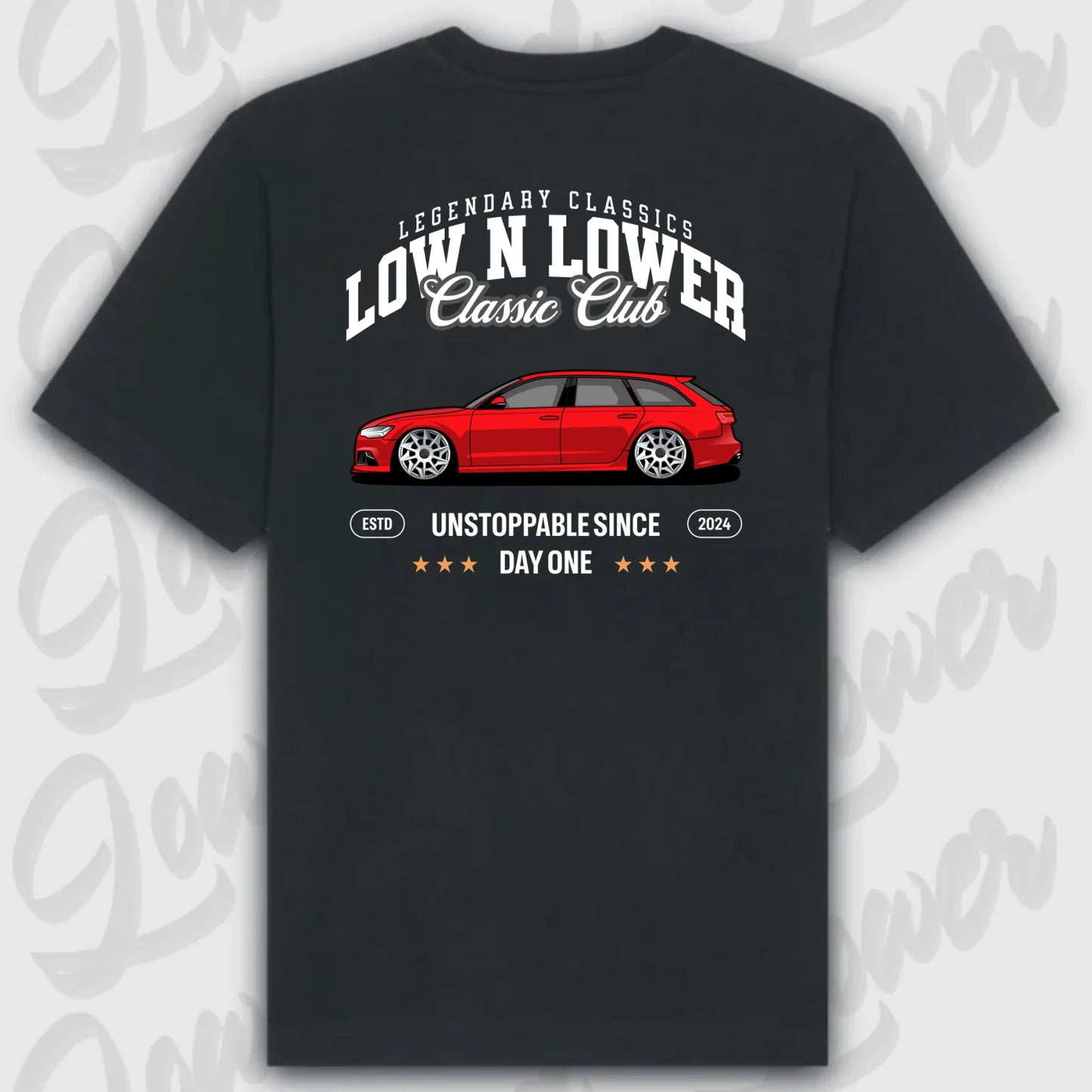 T-Shirt Personalisiert Schwarz, VW, BMW, Mercedes, Audi