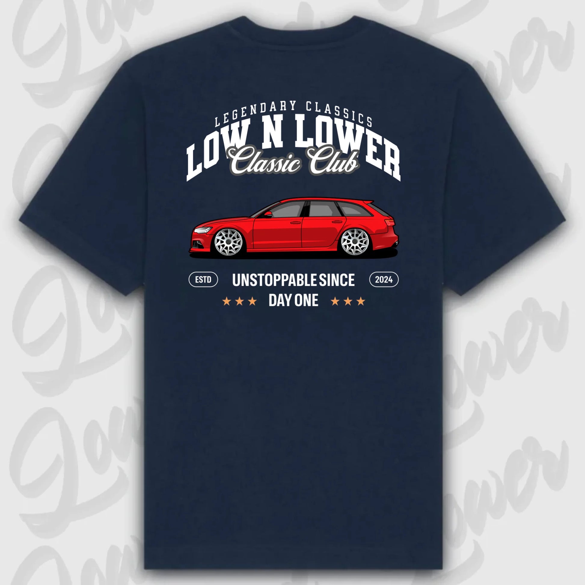 T-Shirt Personalisiert blau, VW, BMW, Mercedes, Audi