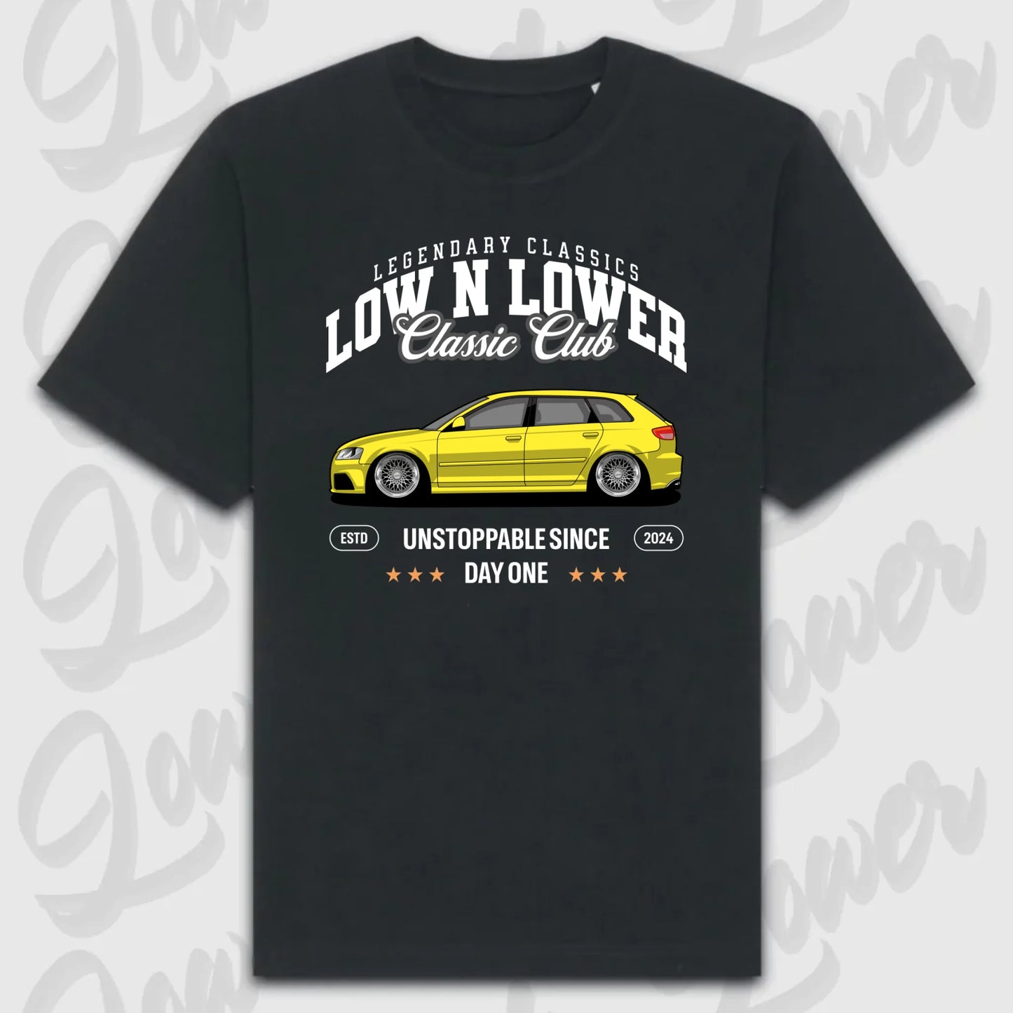 T-Shirt Personalisiert Schwarz, VW, BMW, Mercedes, Audi