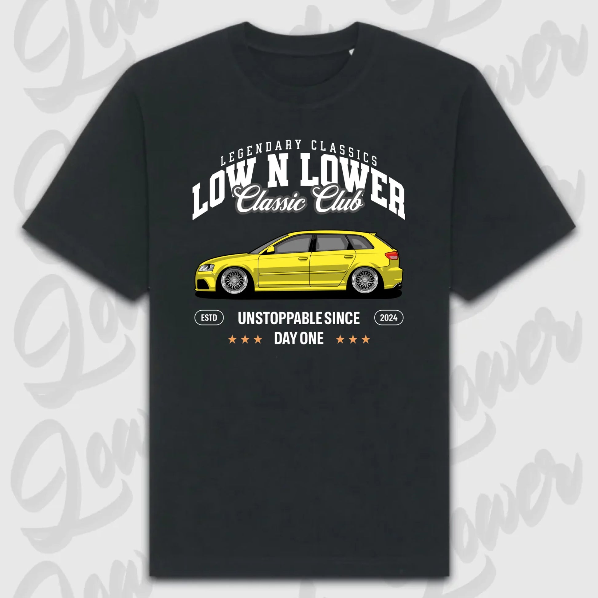T-Shirt Personalisiert Schwarz, VW, BMW, Mercedes, Audi