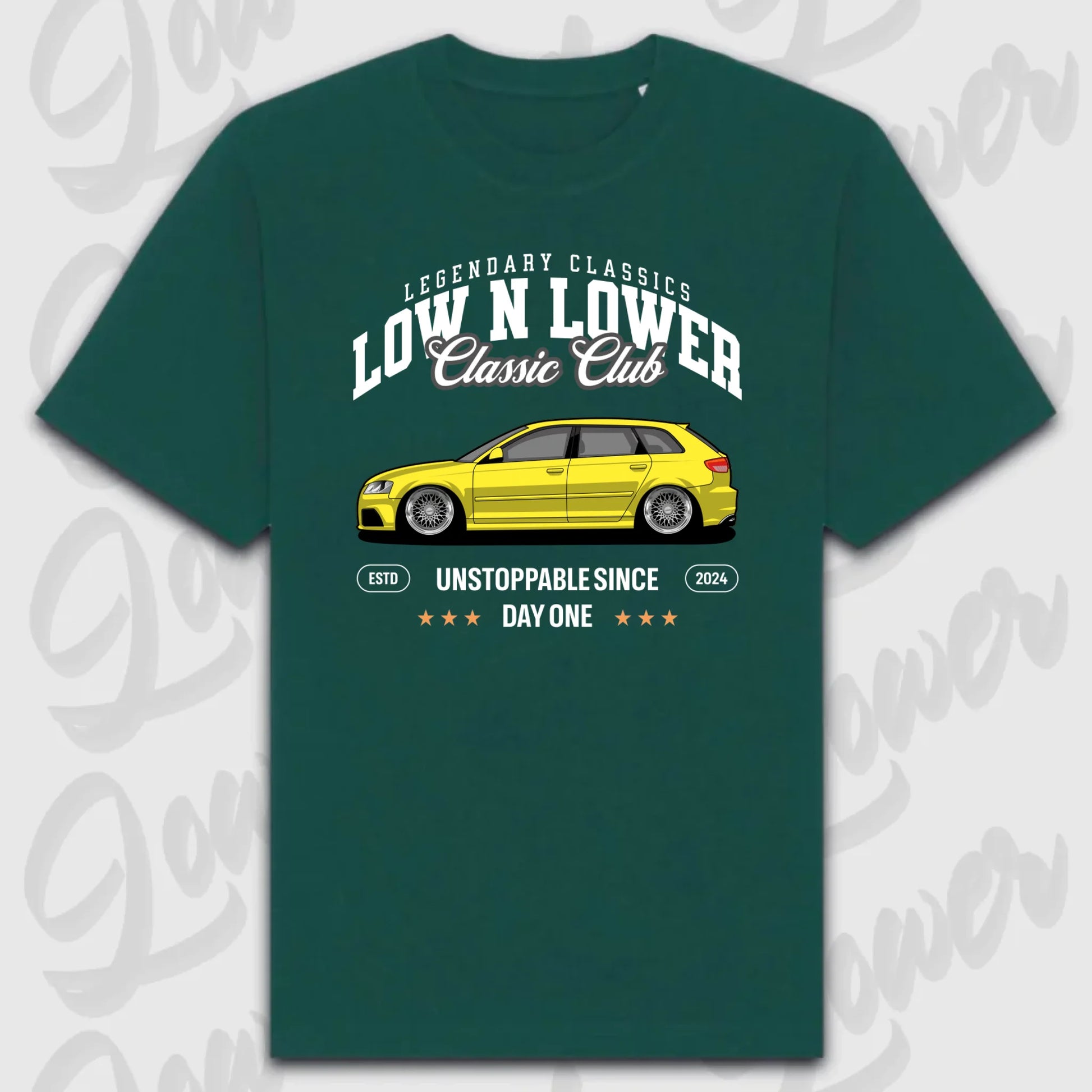 T-Shirt Personalisiert grün, VW, BMW, Mercedes, Audi