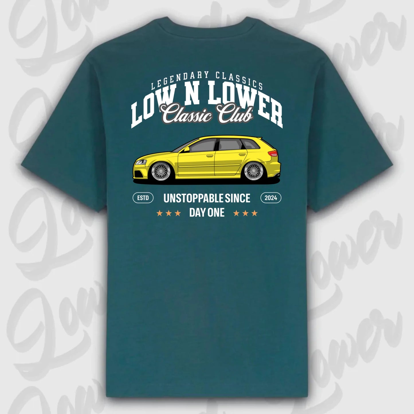 T-Shirt Personalisiert grün, VW, BMW, Mercedes, Audi