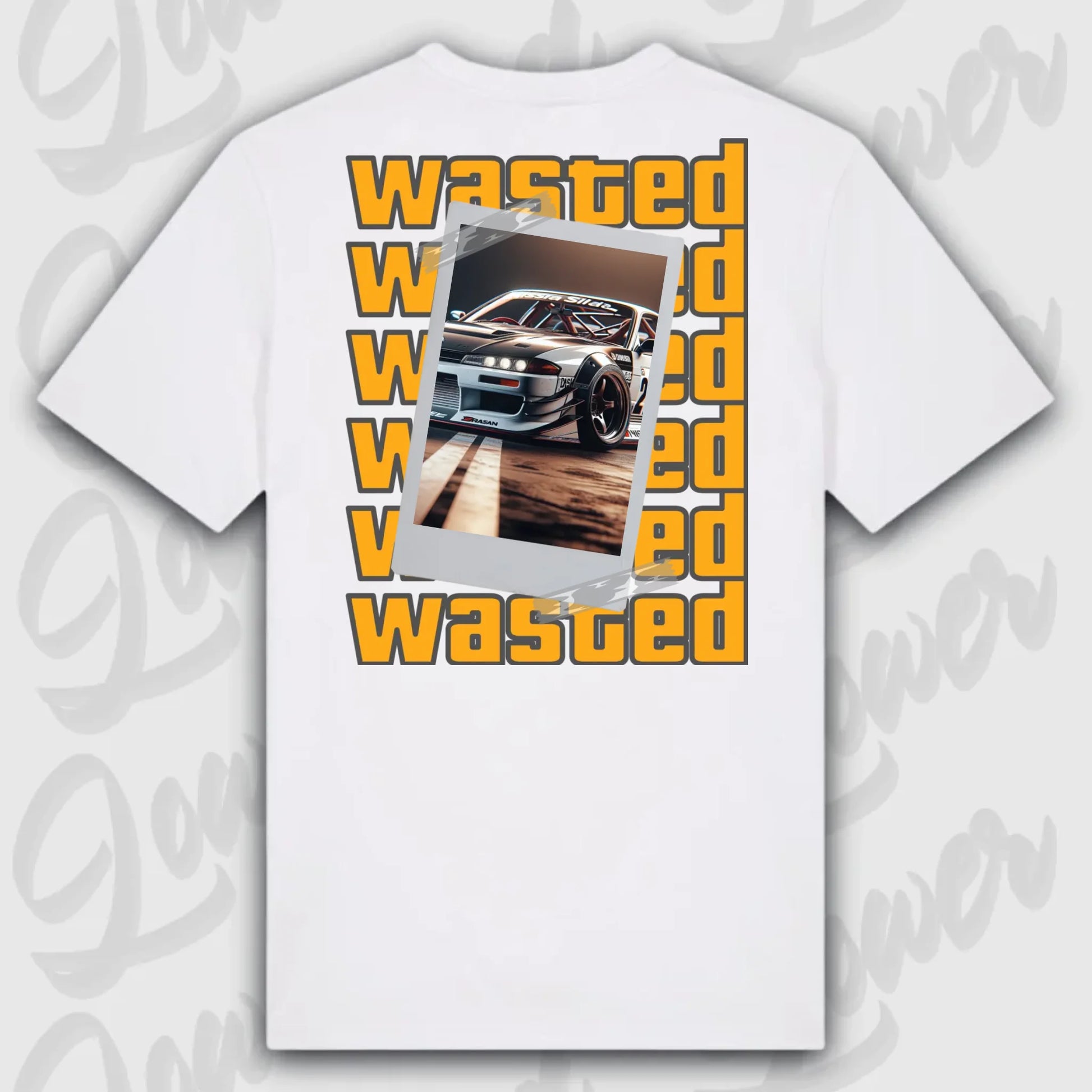 T-Shirt Tuning Cars, Personalisiert weiß Rückseite, VW, B