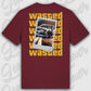 T-Shirt Tuning Cars, Personalisiert Rot Rückseite, VW, B