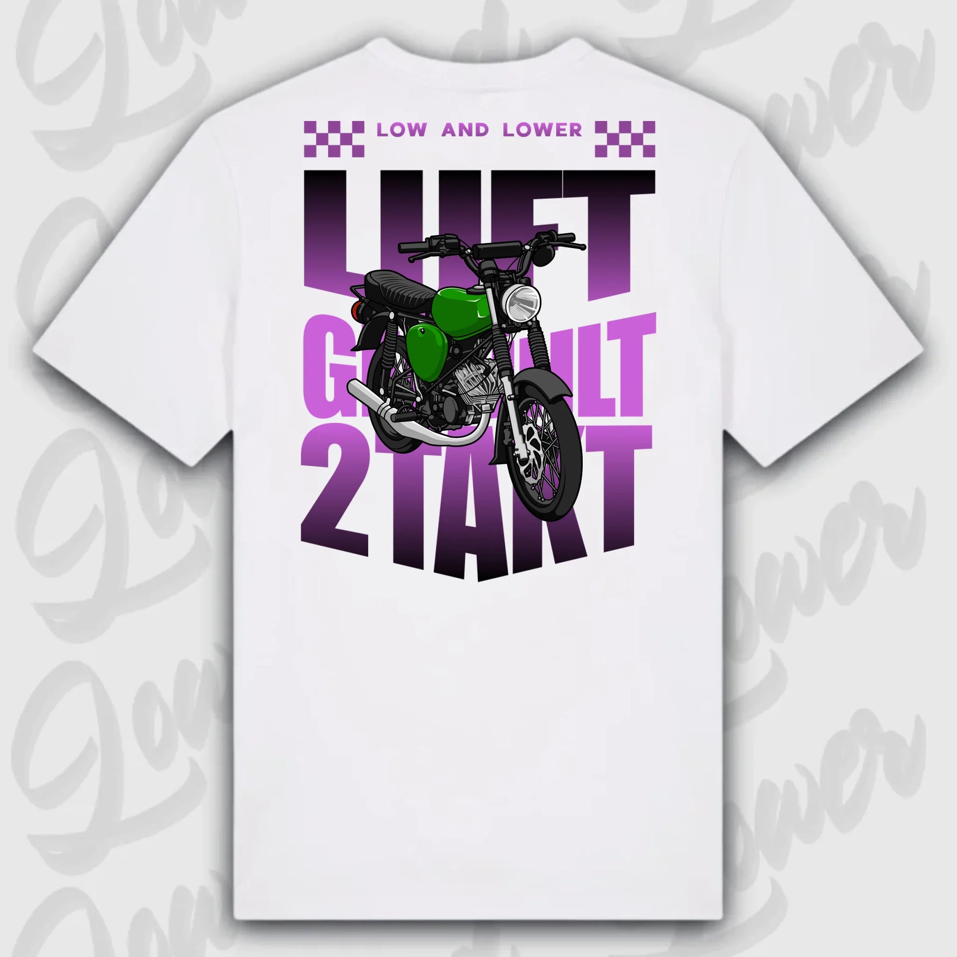 T-Shirt Tuning Cars, Personalisiert weiß Rückseite, VW, B