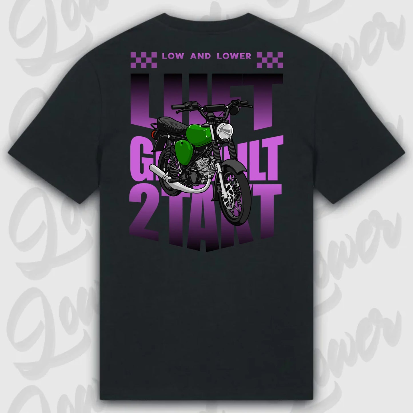 T-Shirt Tuning Cars, Personalisiert Schwarz Rückseite, VW, BMW, Audi, Mercedes, Autos