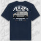 T-Shirt Tuning Cars, Personalisiert Blau Rückseite, VW, B