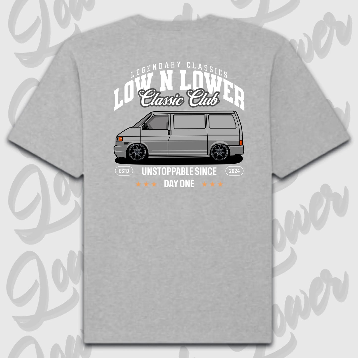 T-Shirt Personalisiert grau, VW, BMW, Mercedes, Audi