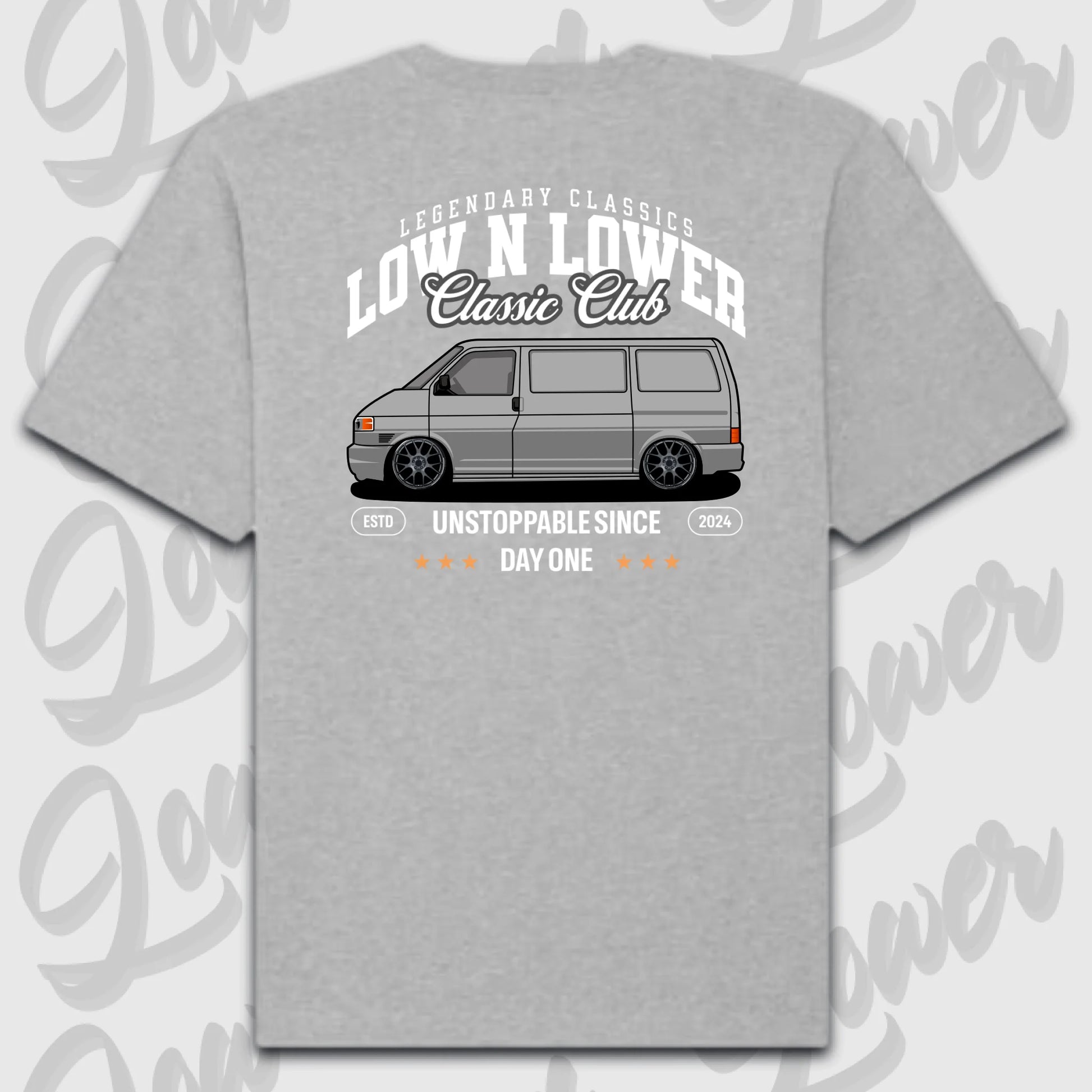 T-Shirt Personalisiert grau, VW, BMW, Mercedes, Audi
