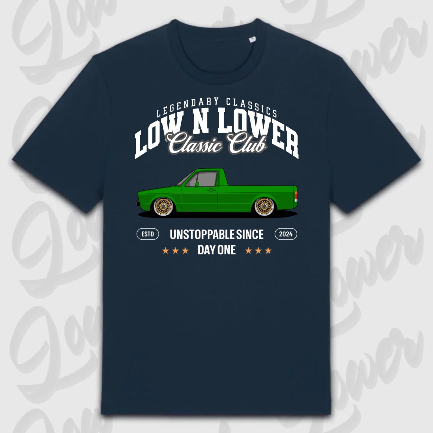 T-Shirt Tuning Cars, Personalisiert Blau, VW, BMW, Audi, Mercedes, Autos
