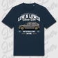 T-Shirt Tuning Cars, Personalisiert Blau, VW, BMW, Audi, Mercedes, Autos