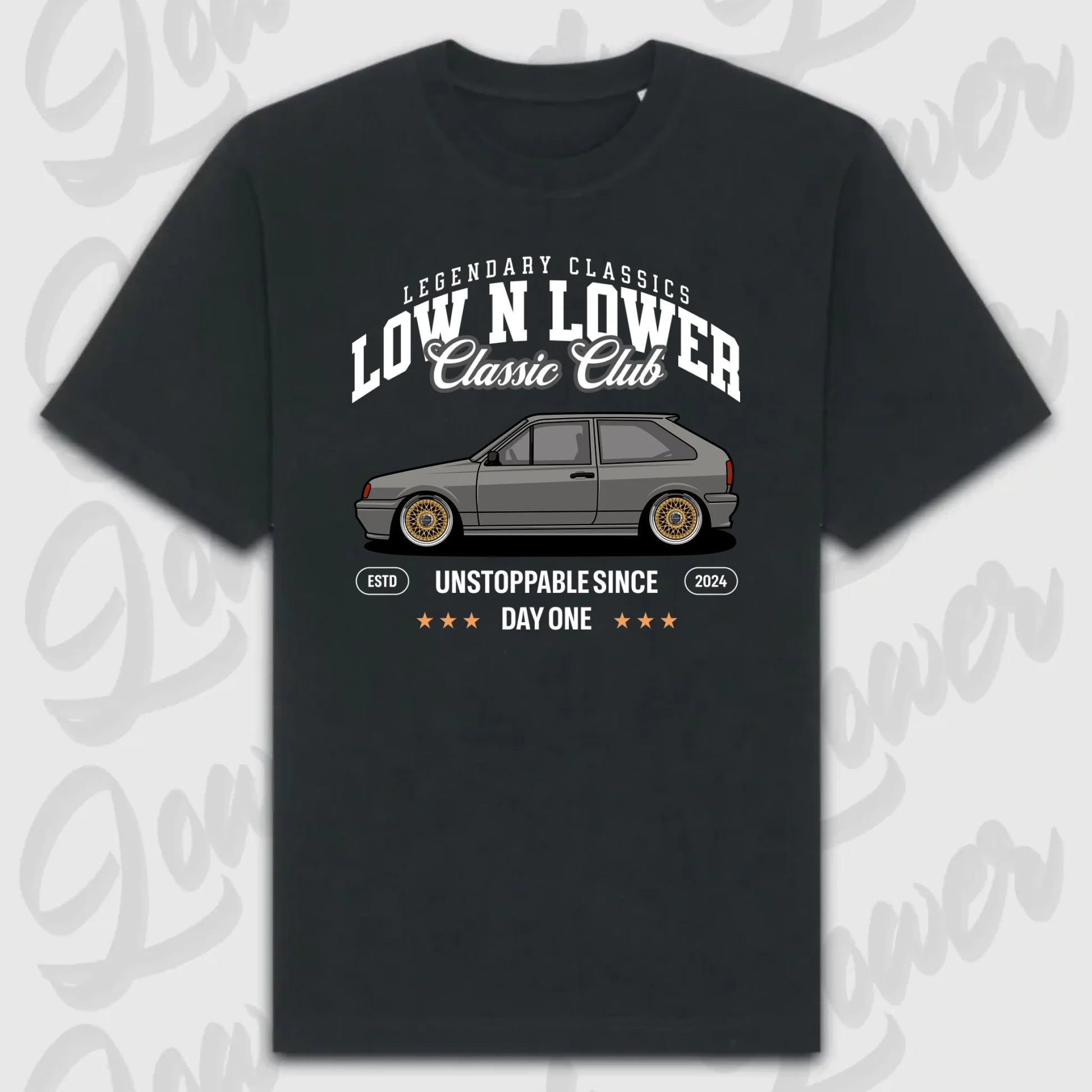 T-Shirt Personalisiert Schwarz, VW, BMW, Mercedes, Audi
