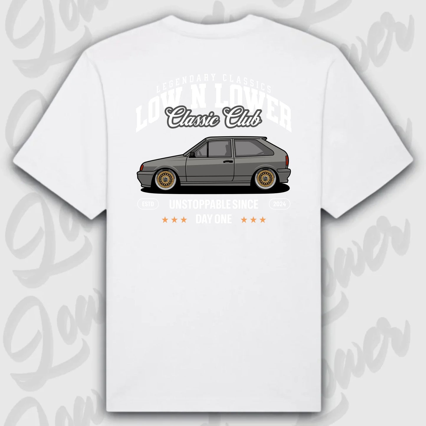 T-Shirt Personalisiert weiß, VW, BMW, Mercedes, Audi