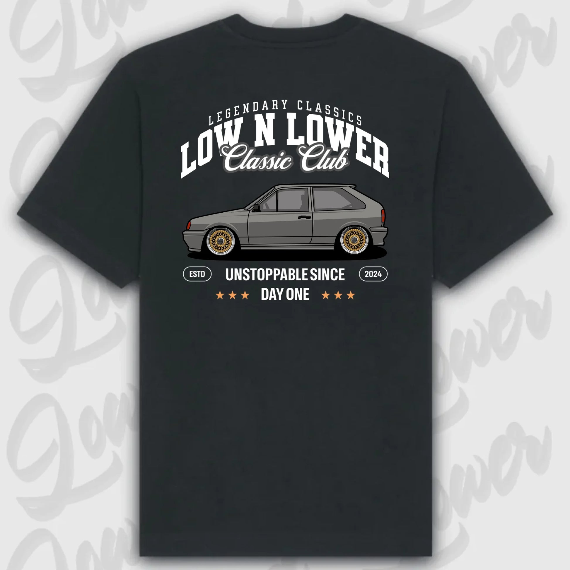 T-Shirt Personalisiert Schwarz, VW, BMW, Mercedes, Audi