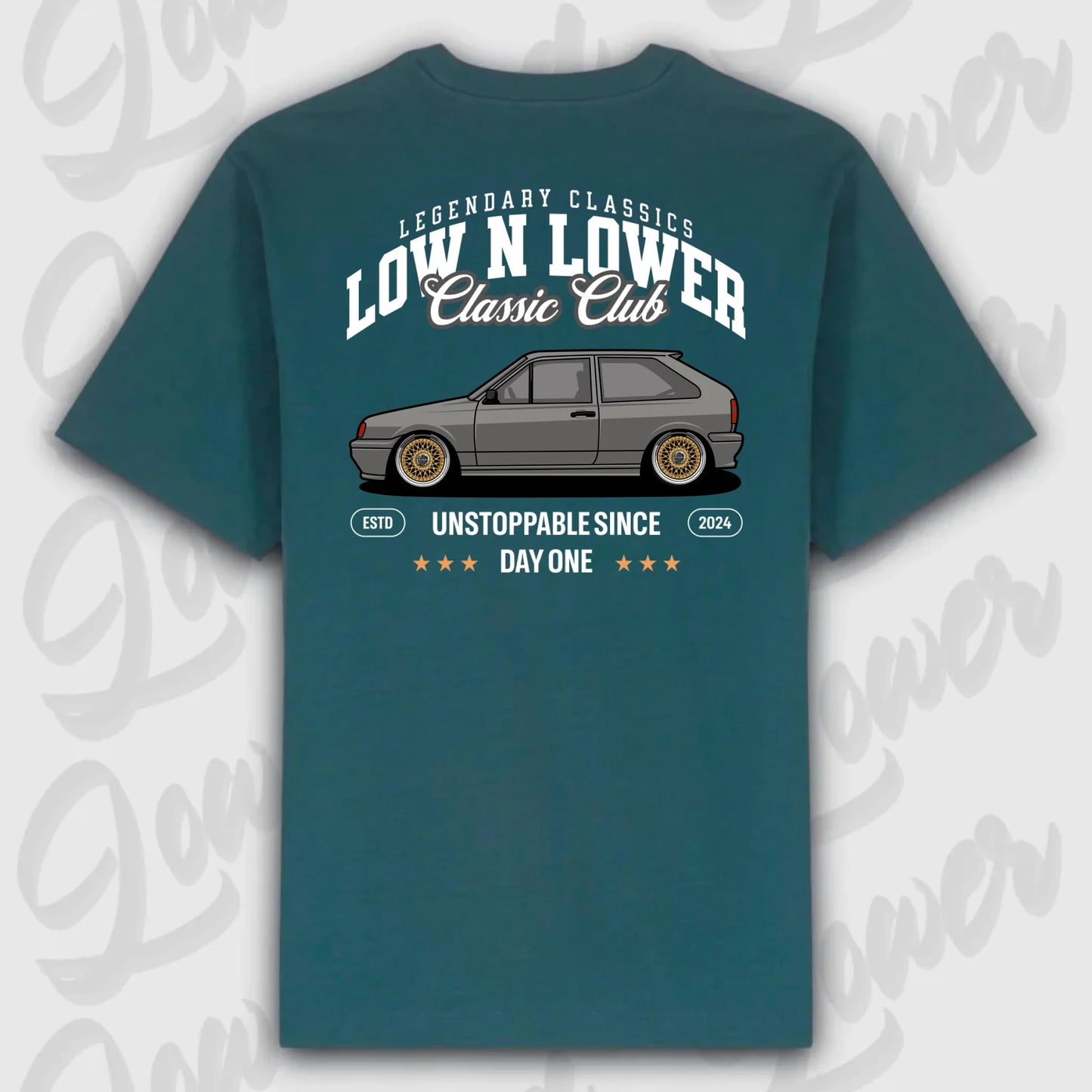 T-Shirt Personalisiert grün, VW, BMW, Mercedes, Audi