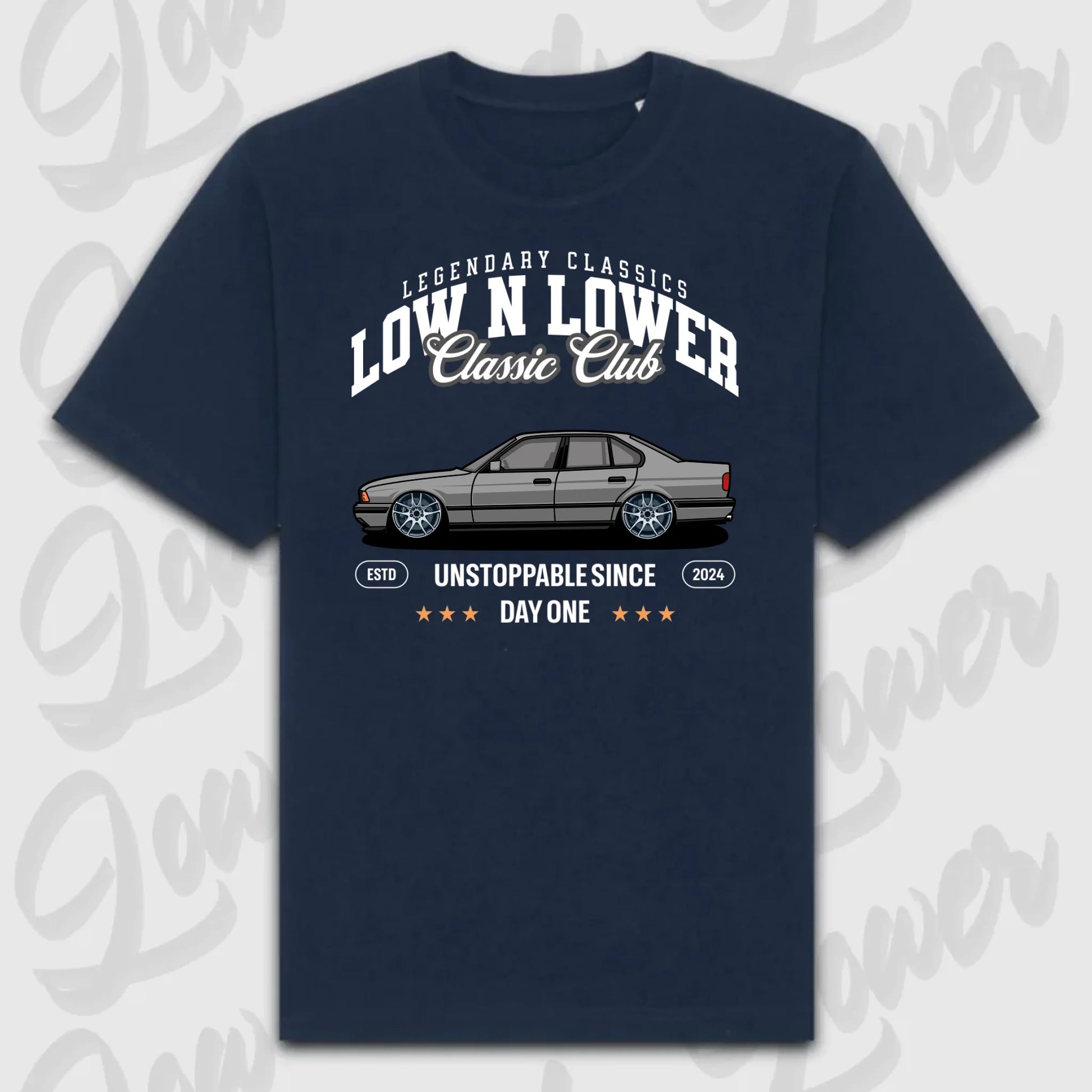 T-Shirt Personalisiert blau, VW, BMW, Mercedes, Audi