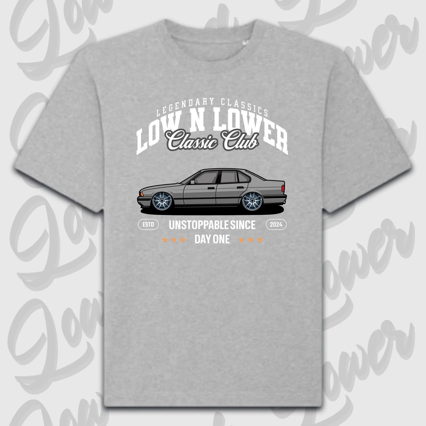T-Shirt Personalisiert grau, VW, BMW, Mercedes, Audi