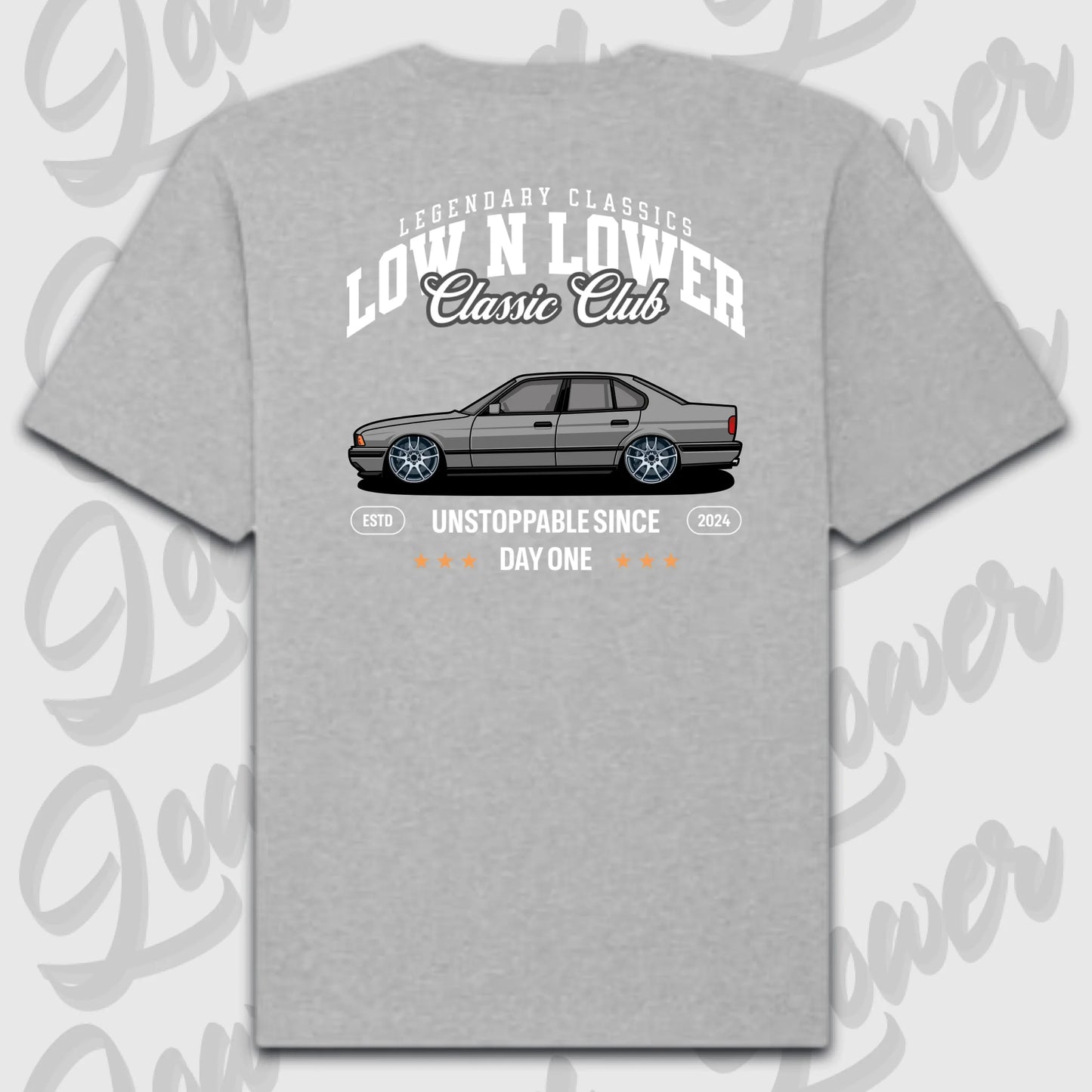 T-Shirt Personalisiert grau, VW, BMW, Mercedes, Audi