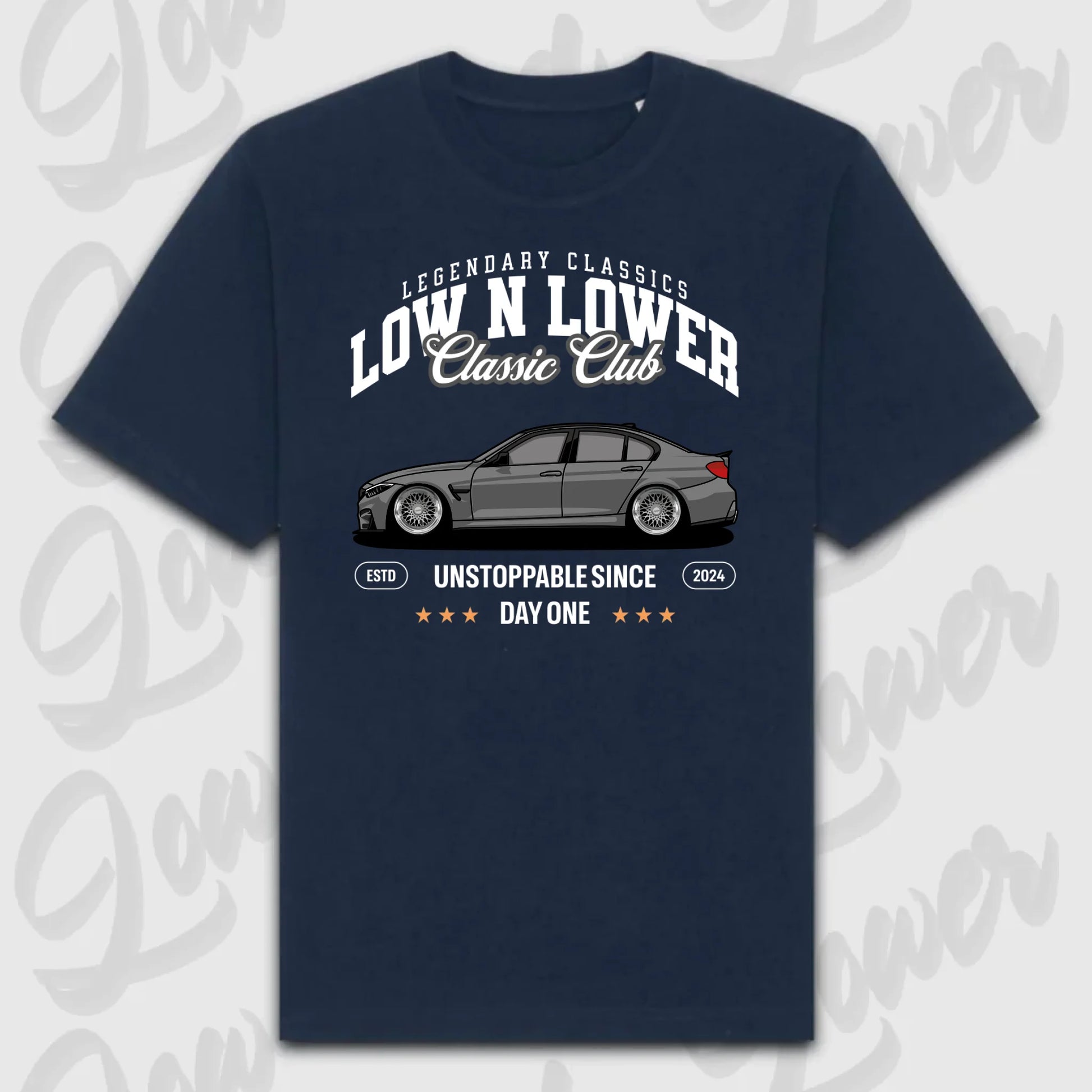 T-Shirt Personalisiert blau, VW, BMW, Mercedes, Audi