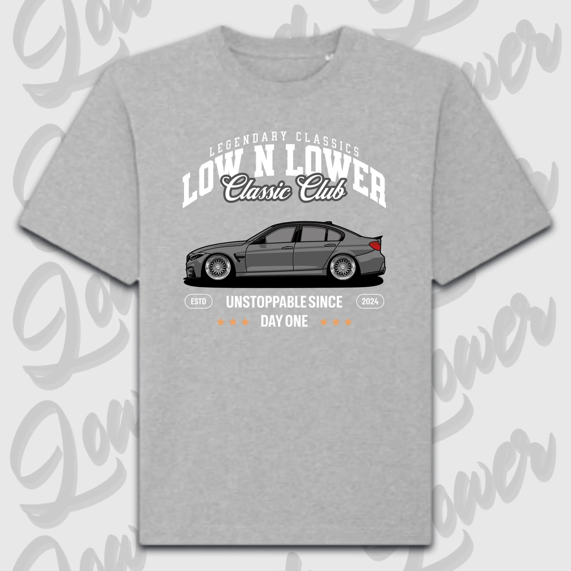 T-Shirt Personalisiert grau, VW, BMW, Mercedes, Audi